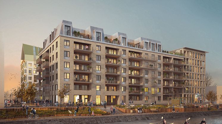 Skanskas bostadsrättshus på Citadellskajen