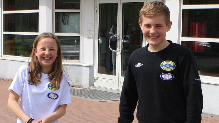 Ingrid og Fredrik fra Vålerenga skole. Foto: Bydel Gamle Oslo