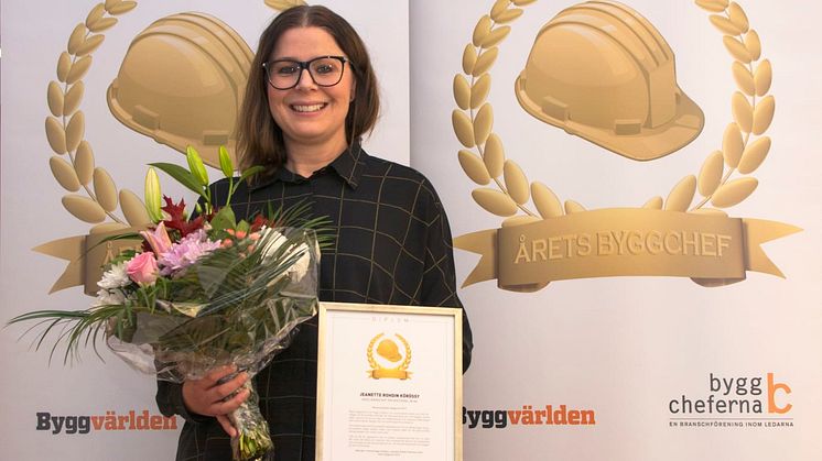 2019 års vinnare Jeanette Rohdin Körössy, avdelningschef på JM.