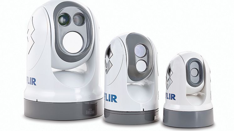 From left: the FLIR M400, M-Series Next Generation and M100/M200 cameras