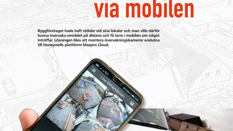 ​​Trygghet för Huby AB med kameraövervakning via mobilen