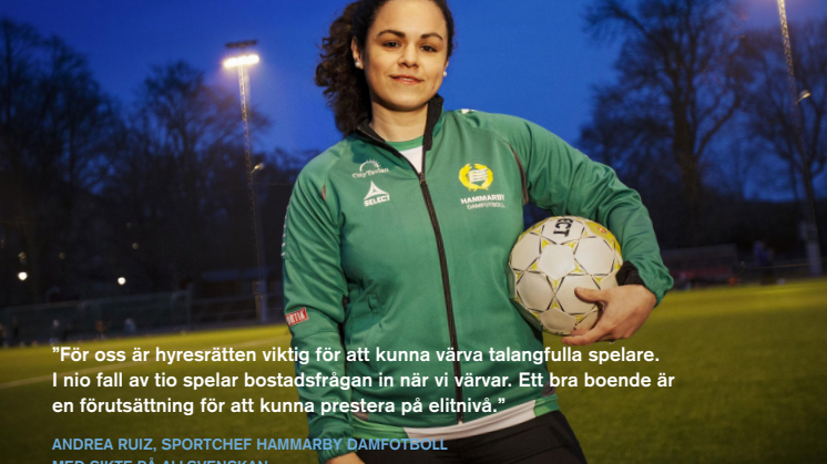 Hammarby i samarbete med Hyresgästföreningen