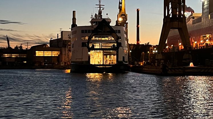 Scandlines hybrid ferry Prinsesse Benedikte at Remontowa_1