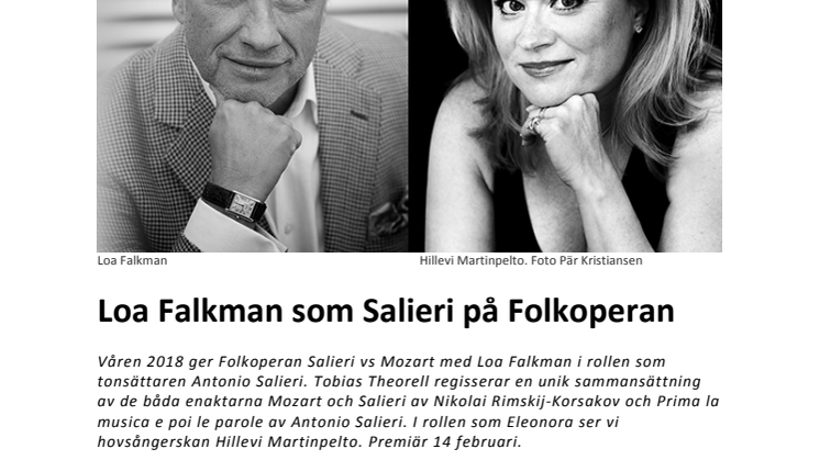Salieri vs Mozart – förgörande avund på Folkoperan våren 2018