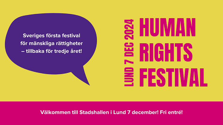 Barnfonden kommer till Human Rights Festival i Lund: teckningsutställning, auktion och lansering av ChildFund Alliance World Index 2024