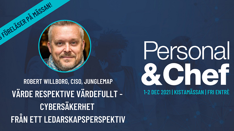 Robert Willborg föreläser på Personal&Chef