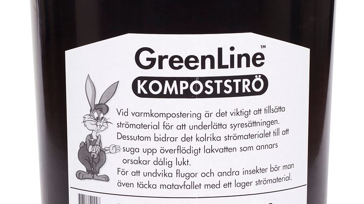 Strötunna med lock 35 liter