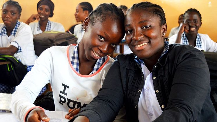Aiducatius 2 girls in Class St Martin's
