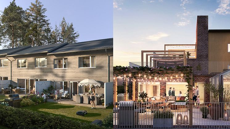 Brf Glanskogen och Brf Kronomagasinet.