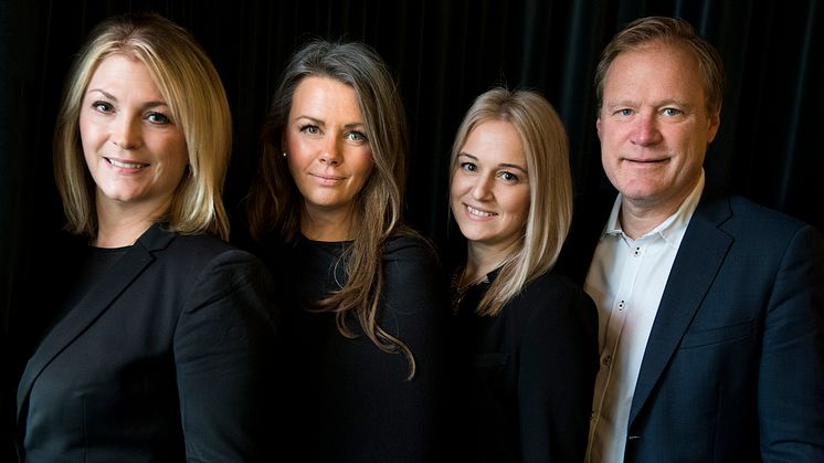 Anna Fägersten, Charlotte Eisner, Emma Haraldsson och Erik Larsson