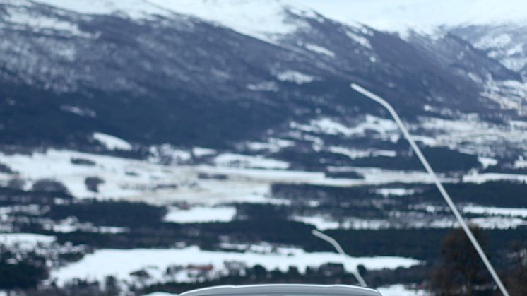 Lamborghini i bakken under innspilling av Børning 2