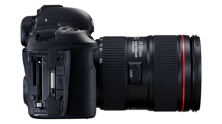 EOS 5D MkIV SIDE LEFT OUTPUT TERMINALS w EF 24-105mm