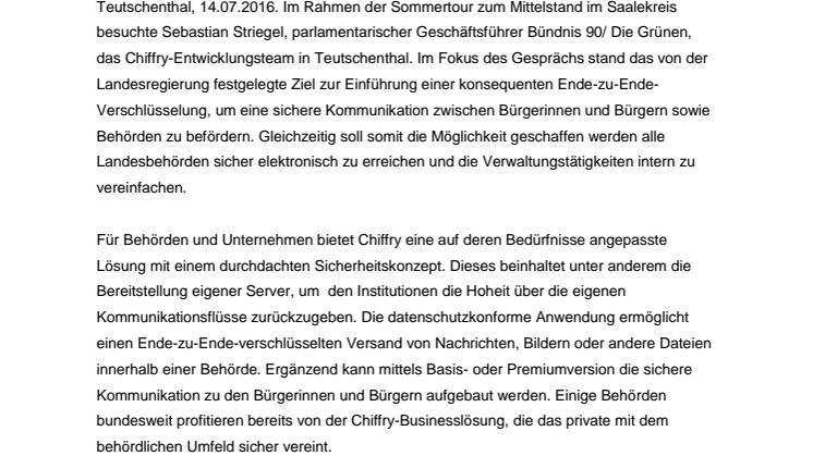 Koalitionsvertrag: Grünes Licht für Secure Messenger Chiffry?