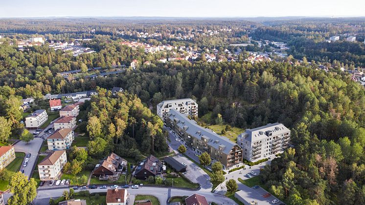 Välplanerade lägenheter där man bor nära både staden och naturen.