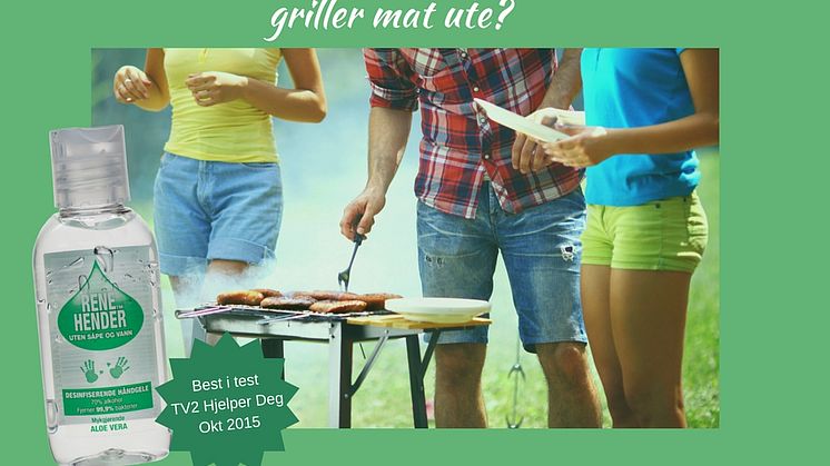 Tenker du på håndhygiene når du griller mat ute?