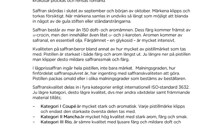 Fakta om Apotek Hjärtats saffran