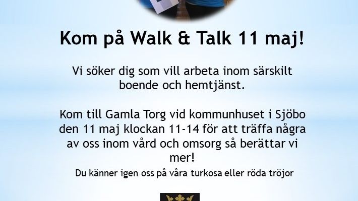 Walk & talk nytt grepp i sökandet efter vikarier