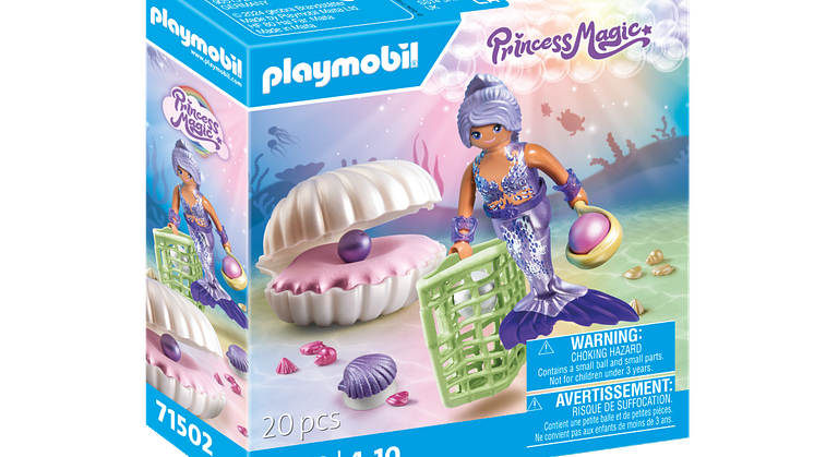 Meerjungfrau mit Perlmuschel (71502) von PLAYMOBIL_Box links