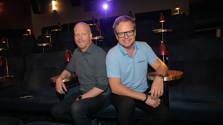 Från vänster: Jörgen Lindblom, OhlanderGruppen och Peter Gustafsson, Barracuda Networks - Fotograf: Pernilla P Pettersson