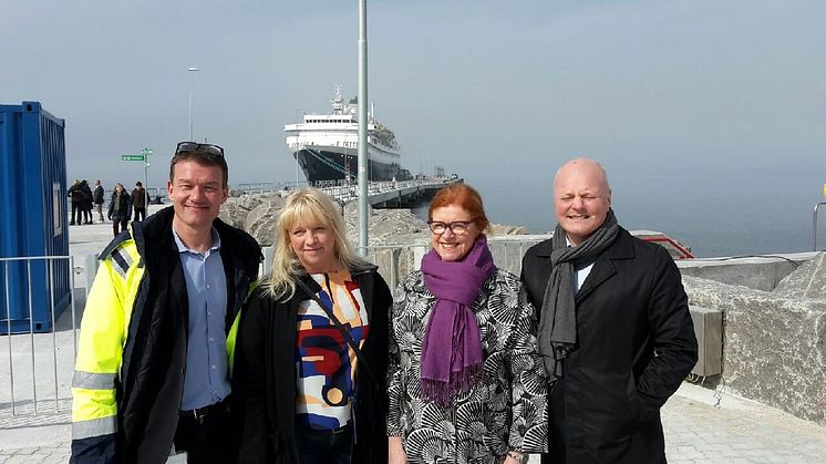 The first arrival in Visby 