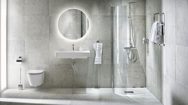 Bliss spegel med infälld LED-belysning.