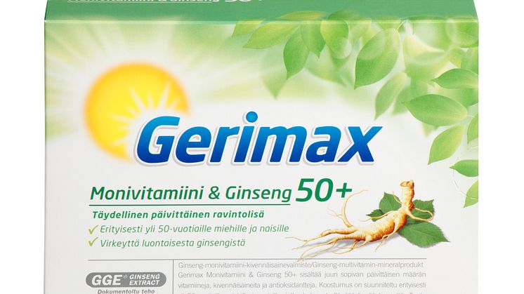 Gerimax Monivitamiini & Ginseng 50+