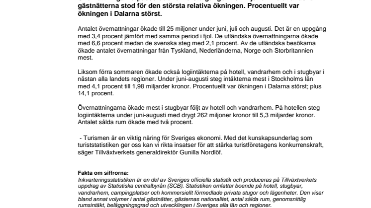 Rekordsommar för turismen