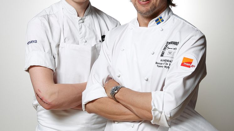Tommy Myllymäki med Commis Albin Edberg 