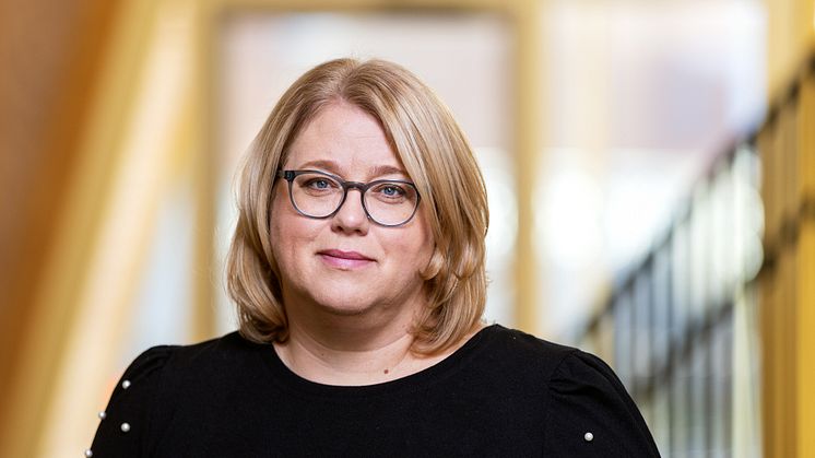 Vicktoria Westerberg, specialpedagog på Skellefteå kommun och kommundoktorand. Foto: Patrik Degerman.