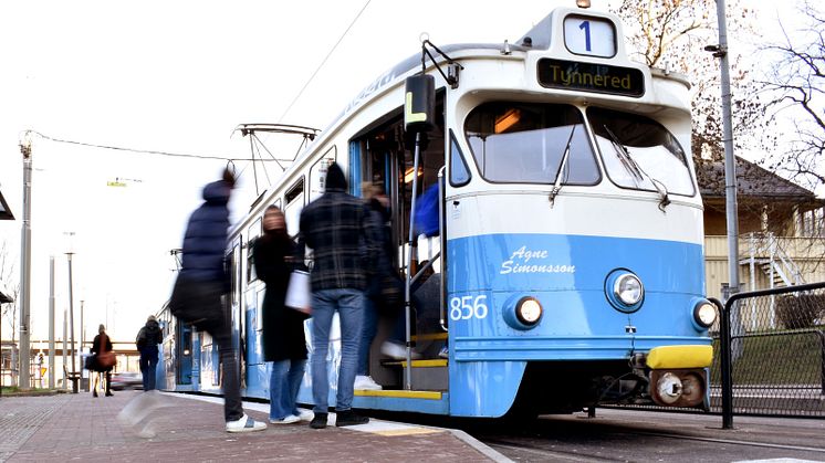 Spårvagnsmodell M29 har trafikerat Göteborgs gator sedan 1969.
