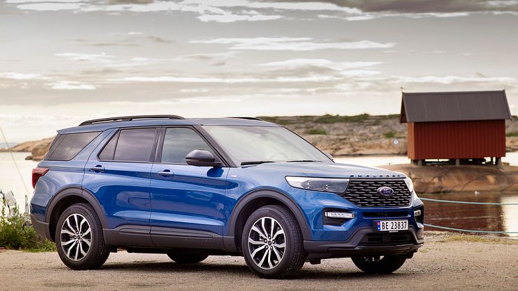 Ford Explorer ladbar hybrid 2020 Norge