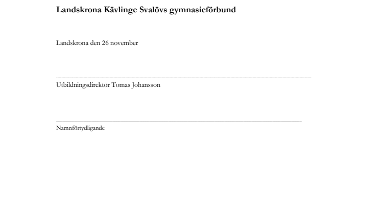 Landskrona inför profilklass och spetsutbildning för elever som vill mer