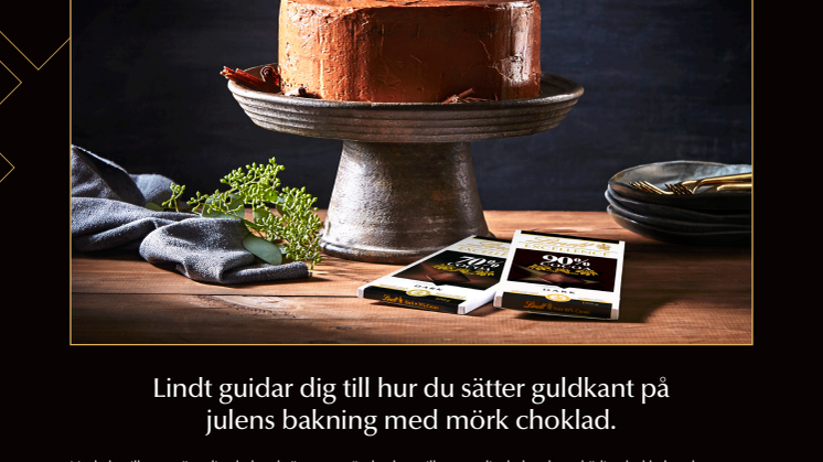 Din bakning förtjänar den finaste mörka chokladen från Lindt