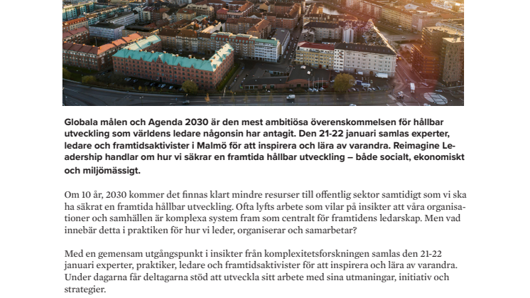 Framtidens ledarskap för hållbar utveckling