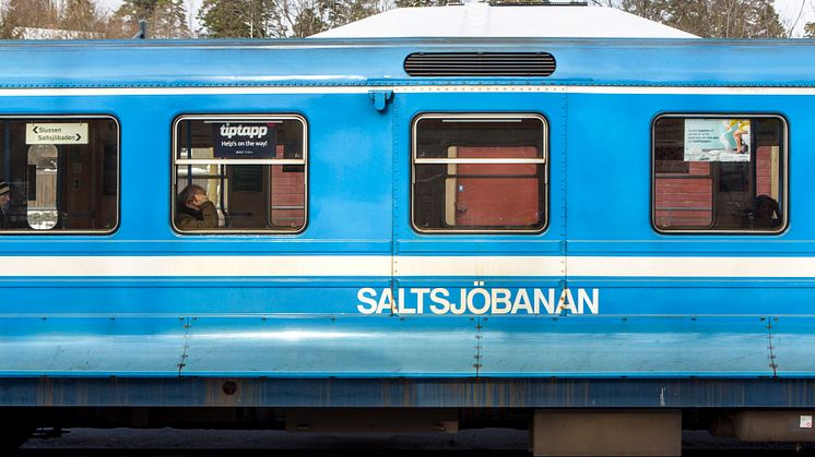 Från och med söndag den 23 mars drar tågtrafiken igång igen på Saltsjöbanan. Foto: Mikael Ullén/Region Stockholm