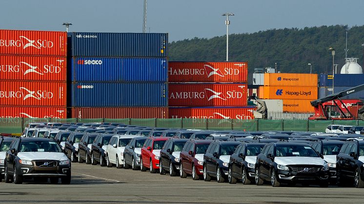 Port of Gothenburg new export port for Volvo cars to Russia and China 