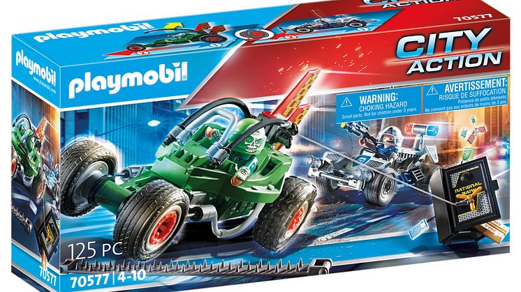 Polizei-Kart: Verfolgung des Tresorräubers (70577) von PLAYMOBIL