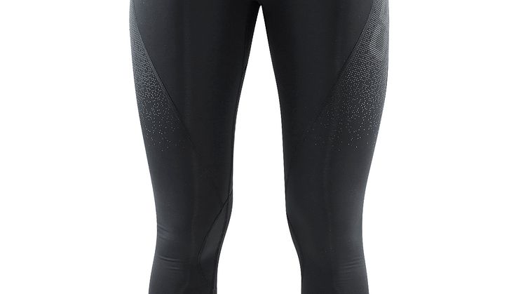 Delta Compression long tights för dam i färgen black