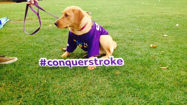 Poppy shows support of 'Together We Can Conquer Stroke' at Resolution Run in Glasgow