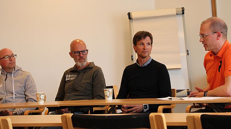 Samarbetet  kring Team Sparbanken Nord: Joakim Abrahamsson Piteå Elit, Ulf Karlsson Älvsby folkhögskola, Niklas Jonsson Strömnäs Gif och Gunnar Eikeland Sparbanken Nord.
