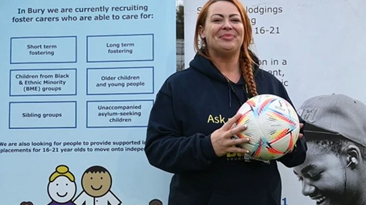 It’s a winner! Bury Council joins UK campaign to recruit foster carers during the World Cup