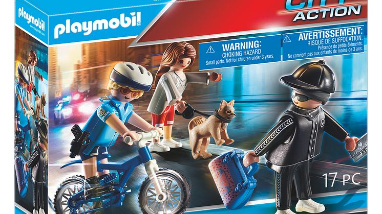 Polizei-Fahrrad: Verfolgung des Taschendiebs (70573) von PLAYMOBIL