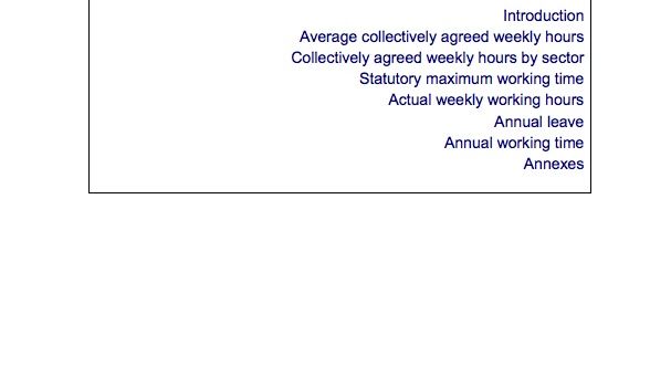 Working time and annual holidays divide Europe