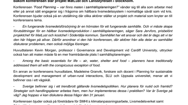 Här finns maten i samhällsplaneringen! 