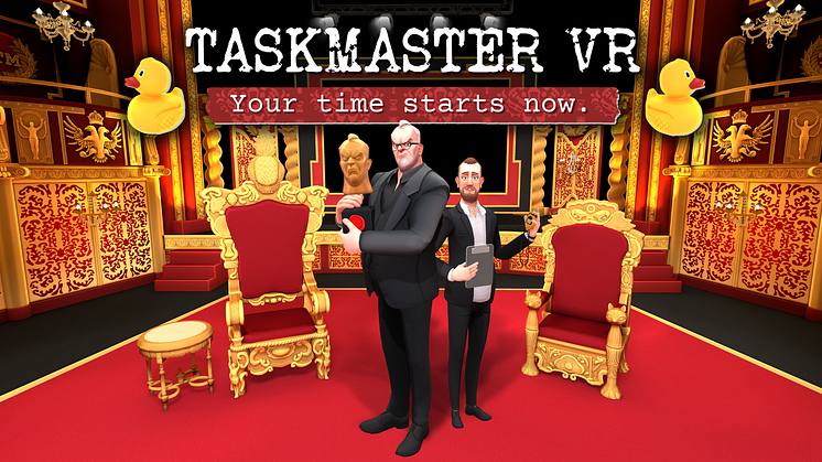All the information is on the… headset? Taskmaster VR is coming in 2024, published by Scallywag Arcade, a Draw & Code studio