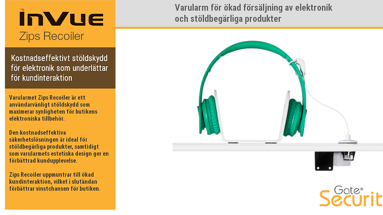 Varularm för ökad försäljning av elektronik och stöldbegärliga produkter