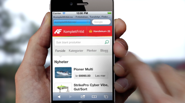 KomplettFritid lanserer fullverdig mobilbutikk, i samarbeid med Mobiento