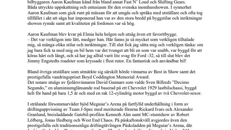 Publikfest på Skandinaviens största bil- och mc-show