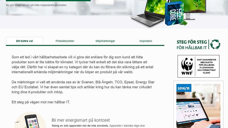Dustin lyfter fram miljömärkningar – gör det enklare handla hållbart