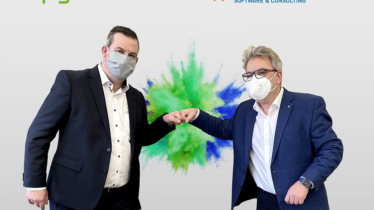  Marco Rohrer, Group CEO IPG, (l.) und Felix Binsack, Geschäftsführer der TIMETOACT GROUP. Foto: TIMETOACT GROUP 